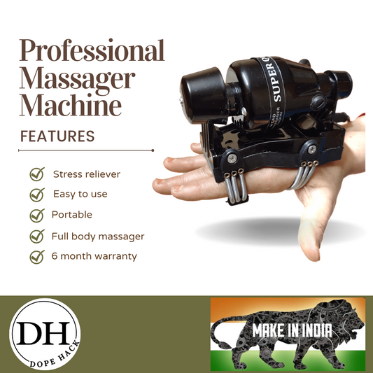 Metal Handy Massager: Portable and Durable Device for Massage Lovers | 1 Year Warranty | 7 Days hassle free Return