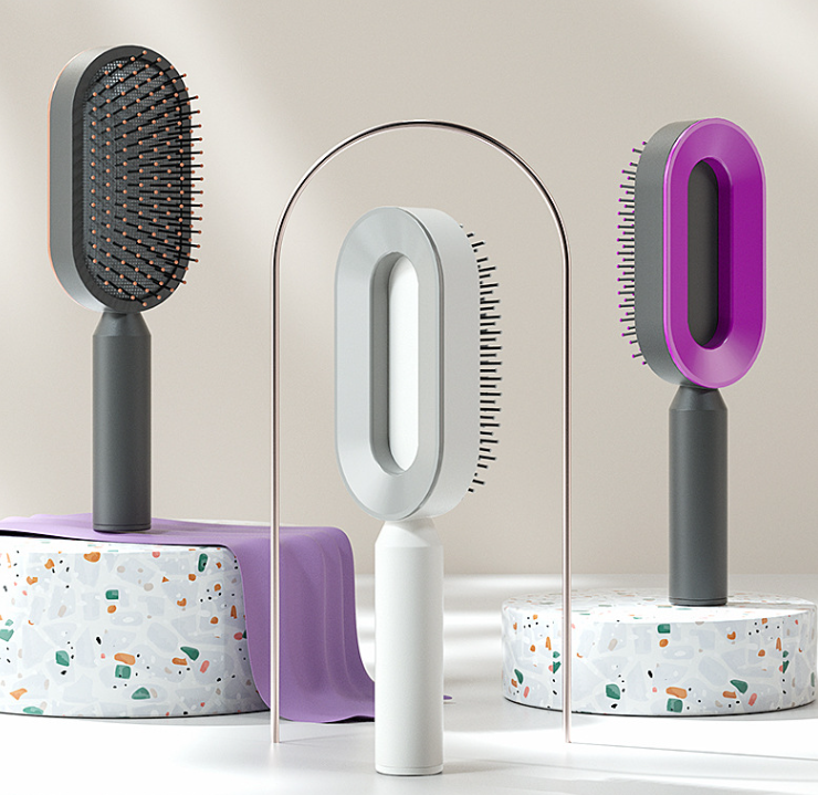 3D Self Cleaning Hair Brush Unisex