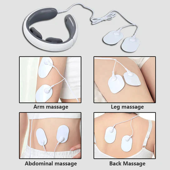 Electric Neck Massager For Deep Tissue Pain Relief Cervical Vertebra Massager