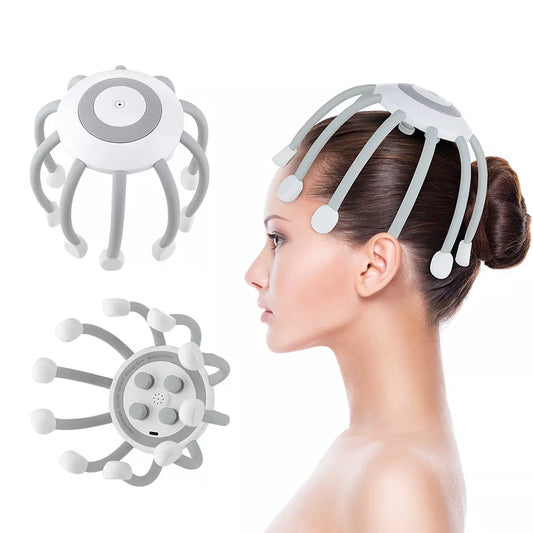 Electric Scalp Massager For Head Hair Stimulation Relaxation and Blood Circulation - spider head massager